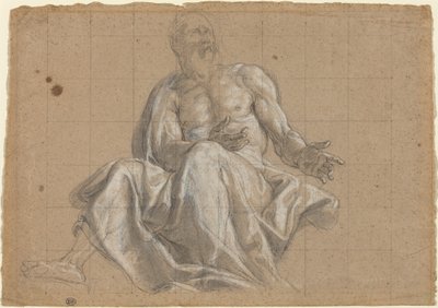 Ein älterer Mann in klassischer Draperie von Roman 18th Century