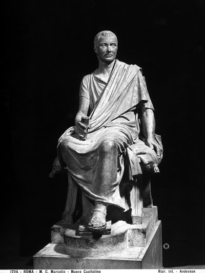 Statue des Marcus Claudius Marcellus (ca. 268-208 v. Chr.) von Roman Roman