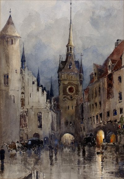Straßenszene in München von Ross Turner