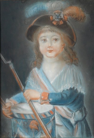Bildnis eines Knaben als Tambour der französischen Revolution von Rougemont