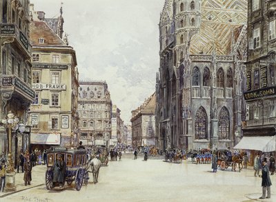 Stefanplatz, Wien von Rudolf Bernt