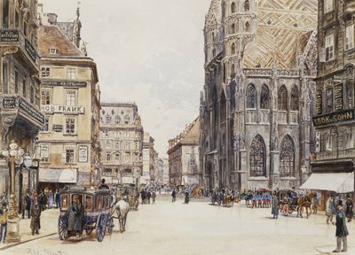 Stephansplatz, Wien von Rudolf Bernt