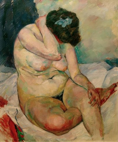 Sitzender weiblicher Akt, Paris von Rudolf Levy