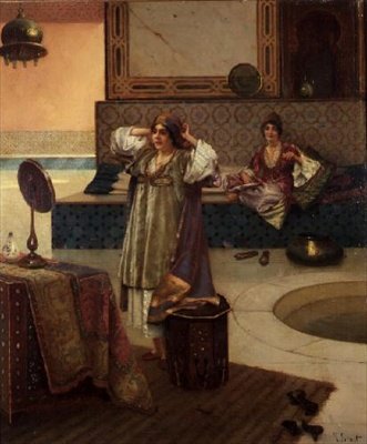 Das Kopftuch richten von Rudolphe Ernst