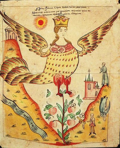 Sirin, der Paradiesvogel von Russian School