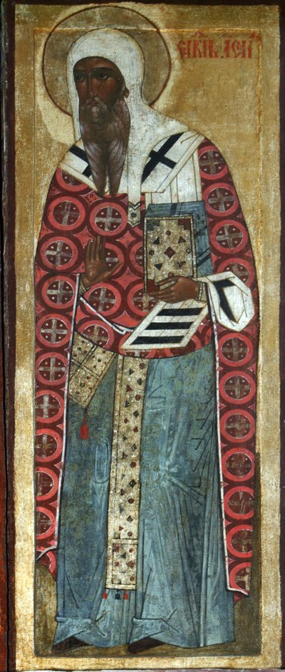 Heiliger Isaak von Rostow, 16. Jahrhundert von Russian icon.