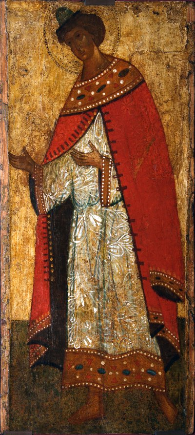 Heiliger Prinz Gleb, 15. Jahrhundert von Russian icon.
