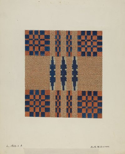 Detail des Überwurfs von Ruth M. Barnes