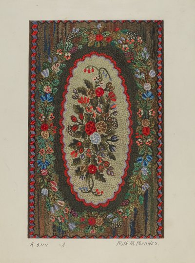 Geknüpfter Teppich von Ruth M. Barnes