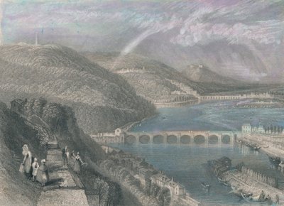 Brücke von St. Cloud von Sevres, 1835 von S Fisher