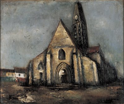 Kirche, Gasse in Paris von Saeki Yuzo