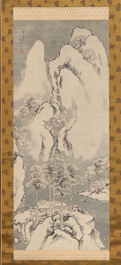 Verschneite Landschaft von Sakaki Hyakusen