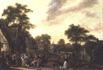 Bauern beim Feiern von Salomon Rombouts