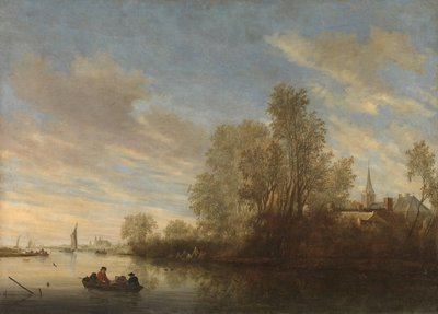 Flussansicht bei Deventer von Salomon van Ruysdael