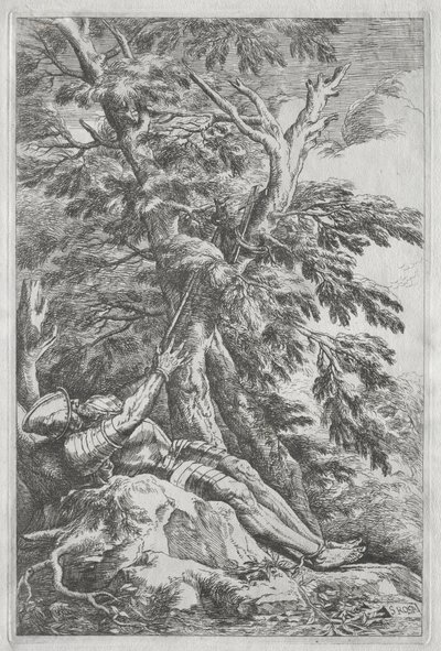 St. Wilhelm der Einsiedler von Salvator Rosa