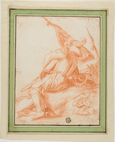 Krieger in Ruhe von Salvator Rosa