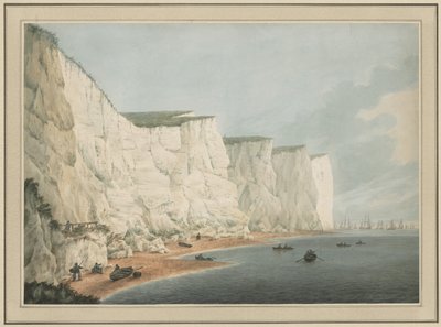 Die Flotte vor der Küste, Beachy Head von Samuel Atkins