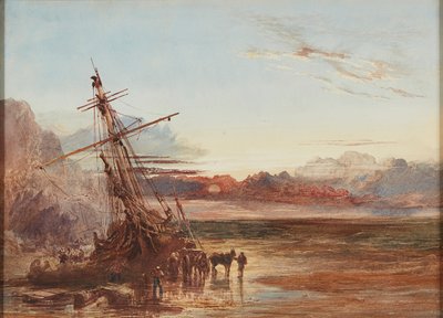 Entladen des Wracks von Samuel Bough