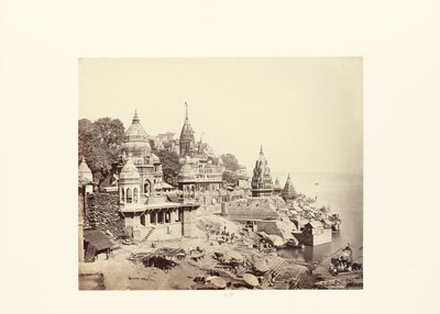 Benares; Der Brennende Ghat von Samuel Bourne