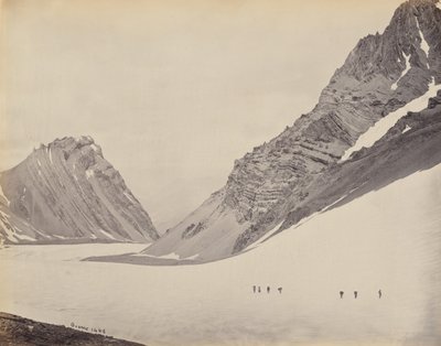 Der Manirung-Pass, 1866 von Samuel Bourne