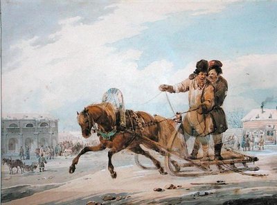 Russischer Schlitten von Samuel Colman