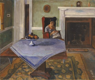 Bauernhof Innenansicht, ca. 1924 von Samuel Halpert