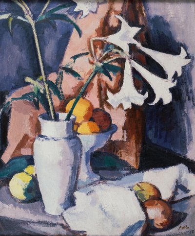 Madonnenlilien, ca. 1926 von Samuel John Peploe