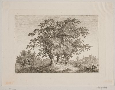 Landschaft mit Eichen von Samuel Mygind