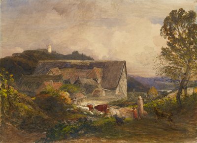 Bauernhof in Princes Risborough, 1845 von Samuel Palmer