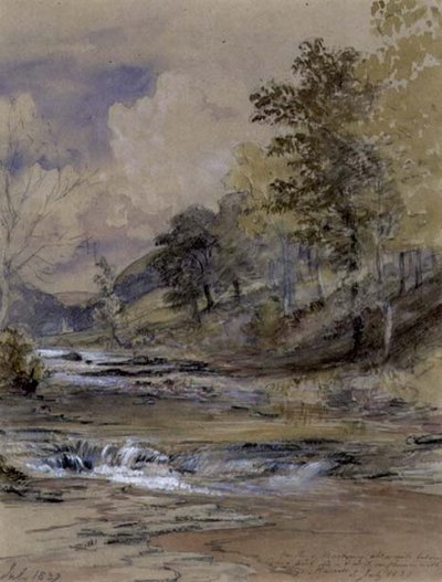 Am Fluss Machwy, Wales von Samuel Palmer