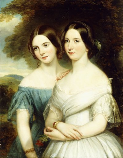 Porträt von zwei Schwestern, 1856 von Samuel West