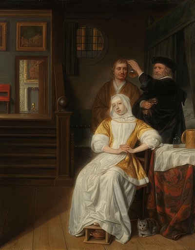 Die blutarme Dame von Samuel van Hoogstraten