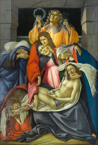 Der tote Christus wird betrauert von Sandro Botticelli