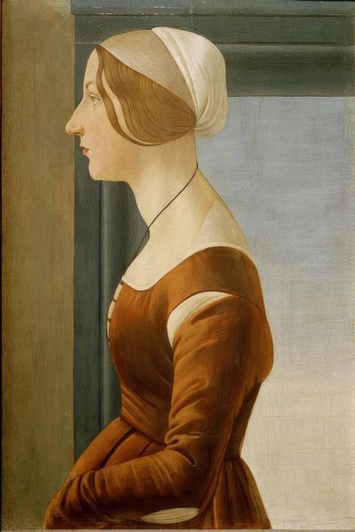 Bildnis einer Frau von Sandro Botticelli