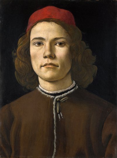 Porträt eines jungen Mannes von Sandro Botticelli
