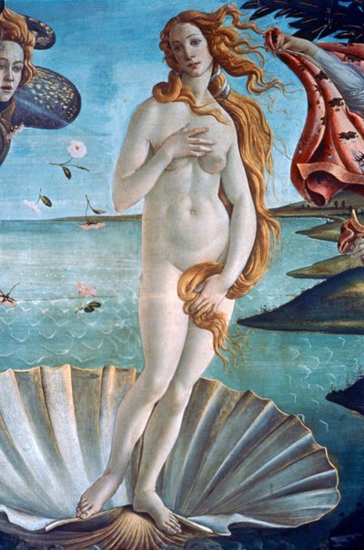 Die Geburt der Venus (Detail), ca. 1485 von Sandro Botticelli