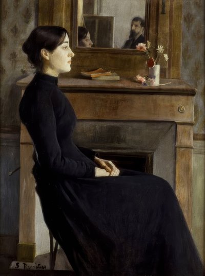 Weibliche Figur von Santiago Rusiñol