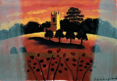 Kirche am Severn von Sara Hayward