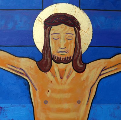 Jesus stirbt am Kreuz von Sara Hayward