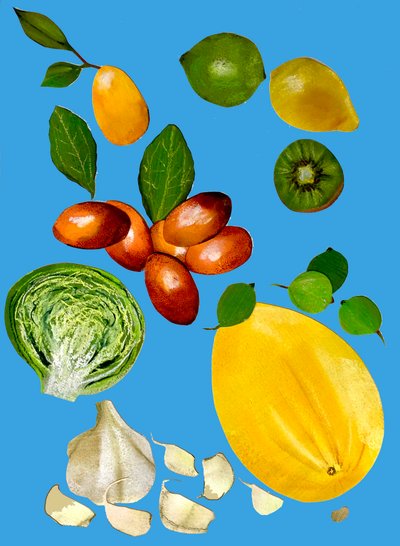 Obst und Gemüse von Sarah Thompson Engels