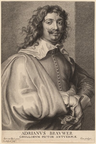 Adriaen Brouwer von Schelte Adams Bolswert after Sir Anthony van Dyck