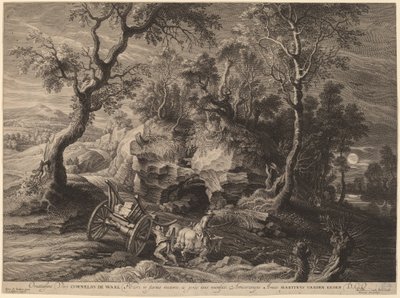 Felsige Landschaft von Schelte Adams Bolswert after Sir Peter Paul Rubens