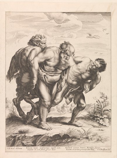 Betrunkener Silenus von Schelte Adamsz. Bolswert