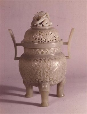 Bedeckte Vase von School Chinese