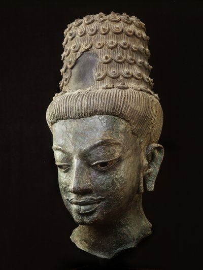 Riesiger Kopf eines Bodhisattva von School Thai