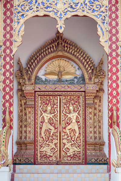 Tempeltür, Wat Phrathat Doi Suthep von School Thai