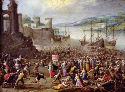 Das Martyrium der hl. Ursula von Scipione Compagno