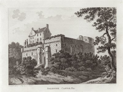 Dalhousie Castle von Scottish School