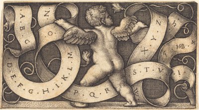 Genius mit Alphabet von Sebald Beham