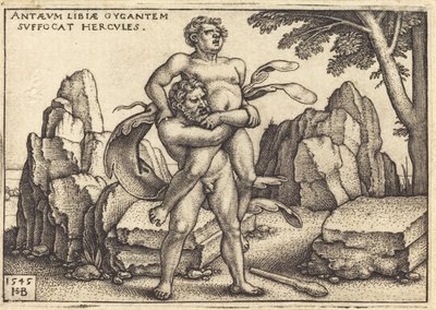 Herkules tötet Anthaeus von Sebald Beham